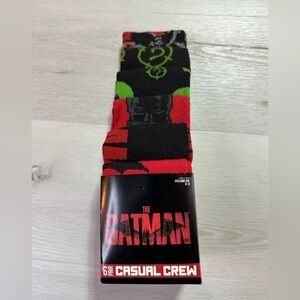 Set of 6 “The Batman” Crew Socks, NIB, Men’s Size 8-11